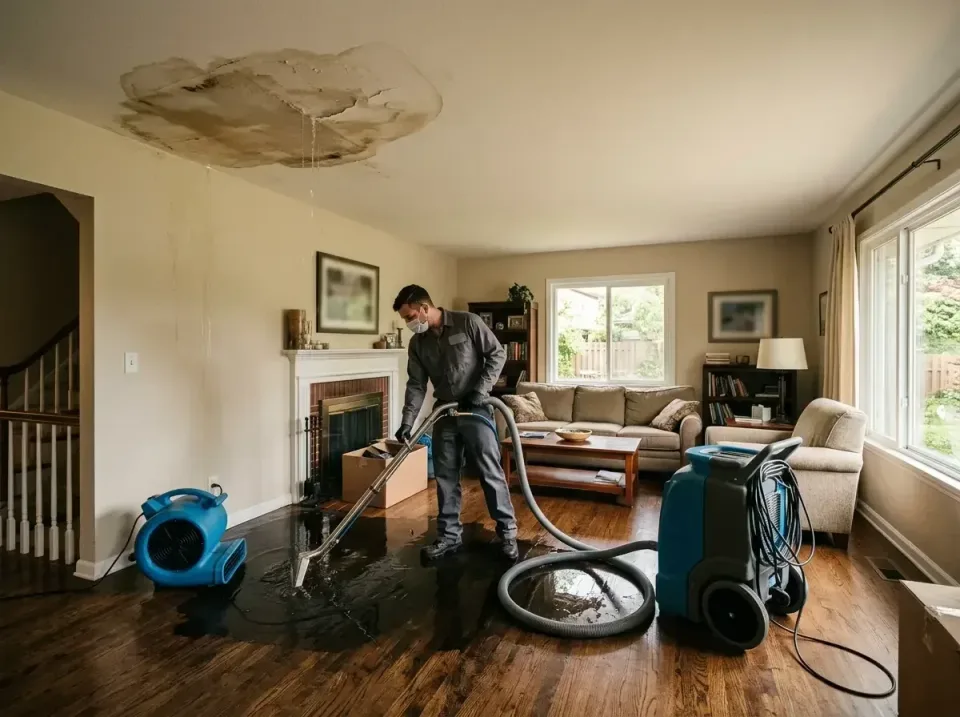 attic-pipe-burst-ceiling-drip-008 — frequently asked questions, Water Damage Restoration & Carpet Care in White Oak, PA